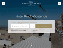 Tablet Screenshot of hotelprado.be